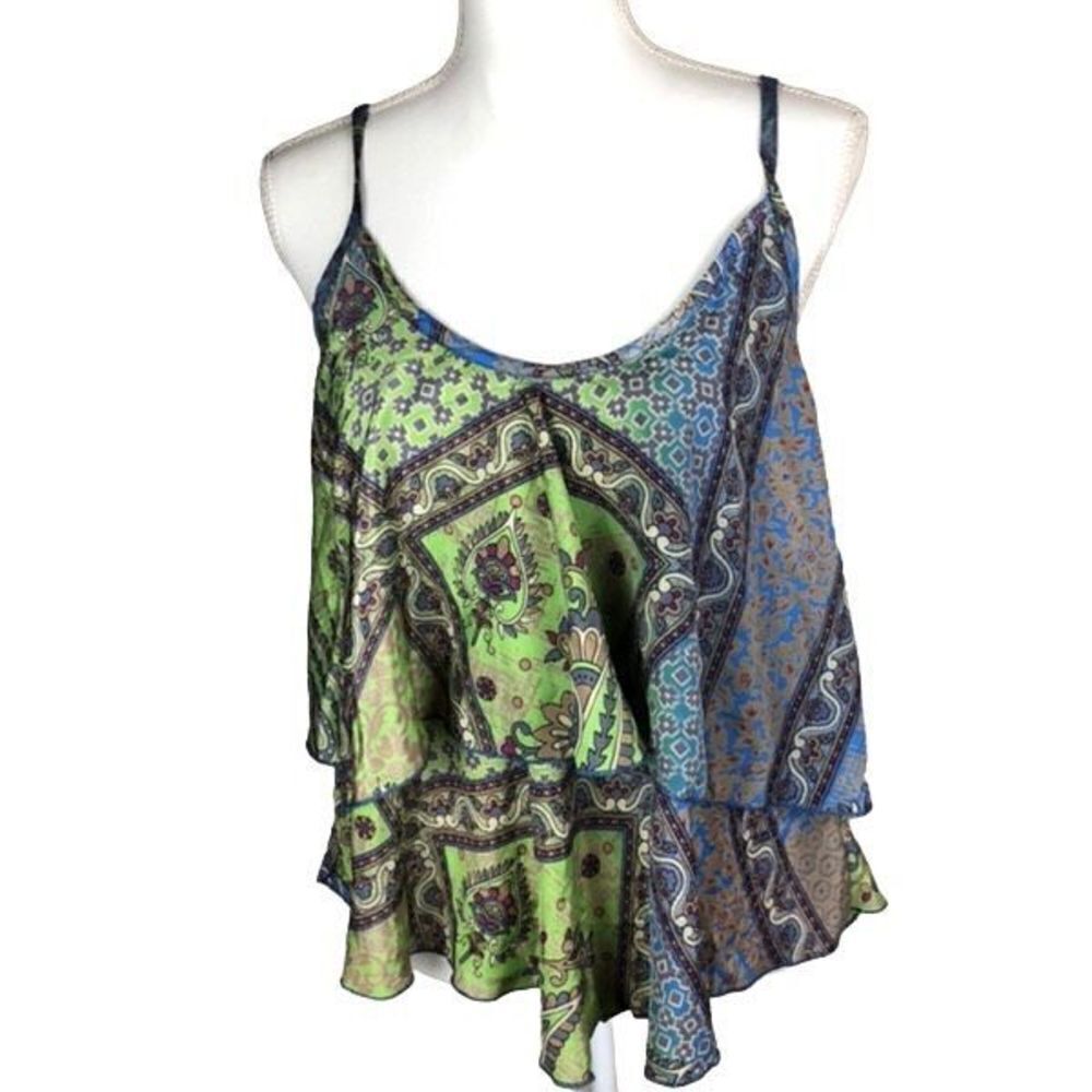 Raga Small Mystic Haze Tank Parrot Green Sleeveless